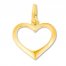 Heart Cutout Charm 14K Yellow Gold