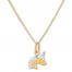 Child's Unicorn Necklace 14K Yellow Gold