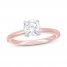Lab-Created Diamonds by KAY Solitaire Engagement Ring 1 ct tw Round-cut 14K Rose Gold