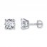 Radiant Reflections 1 ct tw Diamonds 10K White Gold Earrings