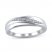 Diamond Wedding Band 1/10 ct tw 10K White Gold