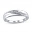 Diamond Wedding Band 1/10 ct tw 10K White Gold