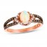 Le Vian Opal Ring 1/3 ct tw Diamonds 14K Strawberry Gold