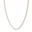 18 Curb Chain Necklace 14K Rose Gold Appx. 2.7mm