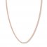 18 Curb Chain Necklace 14K Rose Gold Appx. 2.7mm