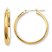 Etched Hoop Earrings 14K Yellow Gold 25mm
