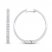 Diamond Hoop Earrings 1 ct tw 10K White Gold