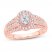 Multi-Stone Diamond Engagement Ring 1/2 ct tw Round-cut 10K Rose Gold