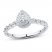 Diamond Engagement Ring 1/4 ct tw Round-cut 10K White Gold