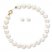 Cultured Pearl Set Earrings & Bracelet 14K Yellow Gold