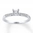 Diamond Promise Ring 1/10 ct tw Round-cut 10K White Gold