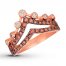 Le Vian Chocolate Diamond Tiara Ring 7/8 ct tw 14K Gold