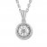 Diamond Necklace 1/2 ct tw Round-cut 10K White Gold