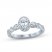 Monique Lhuillier Bliss Diamond Engagement Ring 7/8 ct tw Oval, Marquise & Round-cut 18K White Gold