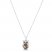 Le Vian Quartz Owl Necklace 1/15 ct tw Diamonds 14K Vanilla Gold 18"