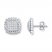 Diamond Earrings 1/2 ct tw Round-cut 10K White Gold