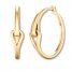 Love + Be Loved Hoop Earrings 10K Yellow Gold