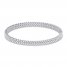 Diamond Fashion Bracelet 3 ct tw Round-cut 10K White Gold 7"
