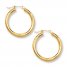 Hoop Earrings 14K Yellow Gold 35mm