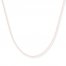 Box Chain Necklace 14K Rose Gold 18" Length