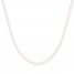 Box Chain Necklace 14K Rose Gold 18" Length
