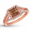 Le Vian Chocolate Diamond Ring 5/8 ct tw 14K Strawberry Gold