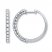 Diamond Hoop Earrings 1 ct tw Round-cut 14K White Gold