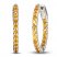 Citrine In-and-Out Hoop Earrings Sterling Silver