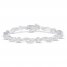 Diamond Fashion Bracelet 1 ct tw 10K White Gold 7"