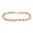 Link Chain Bracelet 10K Yellow Gold 7.75 Length