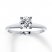 Certified Diamond Ring 3/4 carat Round-Cut 14K White Gold