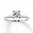 Certified Diamond Ring 3/4 carat Round-Cut 14K White Gold