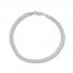 8.5" Curb Chain Bracelet 14K White Gold Appx. 4.95mm