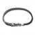 Bulova Double-Wrap Bracelet Stainless Steel Black Leather 8"