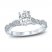 Monique Lhuillier Bliss Diamond Engagement Ring 1-1/4 ct tw Oval, Marquise & Round-cut 18K White Gold