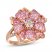 Le Vian Pink Sapphire Ring 1/3 ct tw Diamonds 14K Strawberry Gold