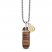 Bulova Tiger's Eye Necklace Stainless Steel 26-28.50"