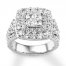 Diamond Engagement Ring 2-3/4 ct tw 14K White Gold