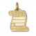 Engravable Diploma Charm 14K Yellow Gold