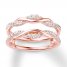 Diamond Enhancer Ring 3/8 ct tw Round-cut 14K Rose Gold