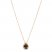 Le Vian Quartz & Diamond Necklace 1/8 ct tw 14K Strawberry Gold 18"