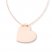 Heart Necklace 14K Rose Gold