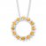 Citrine and White Topaz Necklace Sterling Silver