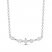 Diamond Necklace 1/3 ct tw Princess/Pear/Marquise 10K White Gold 18"