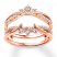 Diamond Enhancer Ring 3/8 ct tw Round-cut 14K Rose Gold