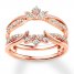 Diamond Enhancer Ring 3/8 ct tw Round-cut 14K Rose Gold