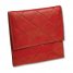 Quilted Jewelry Travel Case Red Leather