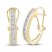 Diamond Hoop Earrings 1/2 ct tw 10K Yellow Gold