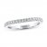 Leo Diamond Wedding Band 1/5 ct tw 14K White Gold