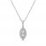 Forever Connected Diamond Necklace 1/4 ct tw Pear/Round-Cut 10K White Gold 18"